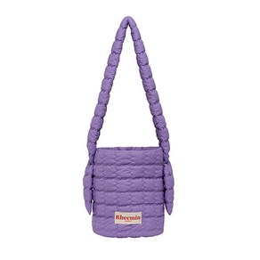 [리민] RHEEMIN PUPPY quilted BUCKET CROSS NUGGET - PURPLE