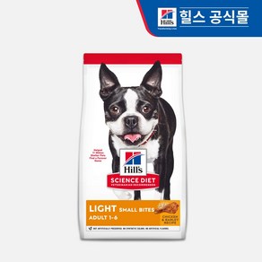 힐스 강아지사료 어덜트 스몰바이트 라이트 6.8kg, 1개, 닭