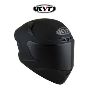 KYT 헬멧 풀페이스 TT코스 단색 플레인 매트 블랙 무광 입문 오토바이 KC 인증, M