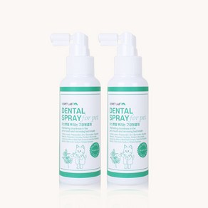 리스펫랩 강아지 고양이 뿌리는 치약 구강청결제, 100ml, 2개