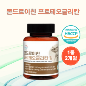 관절엔 콘드로이친 프로테오글리칸 보스웰리아 정 600mg, 1개, 60정