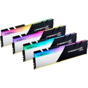 G.SKILL Tident Z Neo Seies Intel XMP DDR4 RAM 128GB 4x32GB 3200MTs CL16181838 1.35V 데스크탑 컴퓨터 메모리, 4개