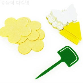 [콩다] 끈끈이 초파리트랩 포충기, 꽃모양용 꽂이, 1개