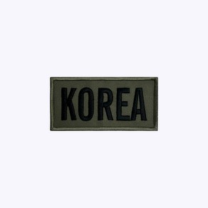 KOREA 국방+검정 KB105 - 오버로크 벨크로 마크 약장 와펜 자수 가드 안전 보안 경호 군인 소방 코리아