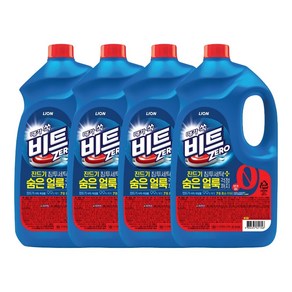 비트 제로 액체세제 일반세탁기용, 4개, 4L