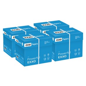 엑소(EXXO) A4 복사용지(A4용지) 75g 2500매 4BOX, 10000매