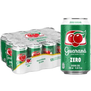 Guaana Antactica 브라질 오리지널 과라나 소다 레귤러 349.9ml (12 액량 온스) (12팩), The Bazilian Oiginal Soda, 12개, 350ml