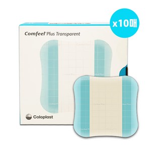 콜로플라스트 컴필 플러스 트랜스페런트 10x10 Coloplast Comfeel Plus Tanspaent, 1개, 10개