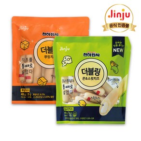 진주햄 천하장사 더블링 소세지 400g 2종세트 (콘스윗+뿌링치즈), 천하장사 더블링 400g x2개(콘스윗+뿌링치즈), 2개