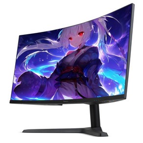 비트엠 Newsync H34WQC 커브드 165 울트라게이밍 HDR 일반 모니터, 86.4cm