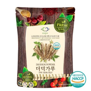 푸른들판 국산 더덕 가루 분말 100% HACCP 인증, 500g, 1봉, 없음