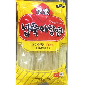 이가 넙죽이당면 500g X4봉 넙적당면 당면 고구마당면, 4개