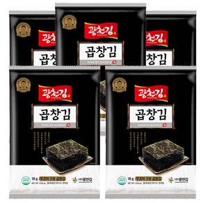 광천김 무조미 곱창 전장김, 18g, 10개