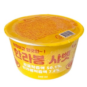 [541] 지엔씨 판다 한라봉 샤베트 240ml, 1개