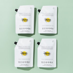 (몬더스) 담은유자 제로 1800g 저당유자청 0칼로리, 450g, 4개입, 1개