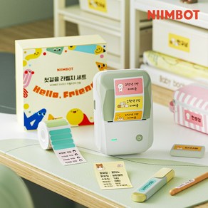 NIIMBOT 첫걸음 라벨지 6종 신학기 세트 님봇 D11 D110 D101 B21 B1 님봇 네임스티커, 1개, [B시리즈] 첫걸음 6종세트