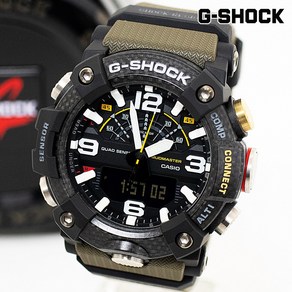 지샥 [G-SHOCK]GG-B100-1A3DR GG-B100-1A3 머드마스터 카키 블루투스 카본 고도 기압 방향 측정 가능 전자 시계 백화점 AS 사은품 증정