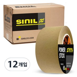 신일 크라프트 종이 박스 테이프 48mm*50m 12롤 (핫멜트)