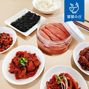 속초 저염 젓갈 300g 500g 1kg 낙지 오징어 씨앗 백명란 명태회무침, 오징어젓 300g, 1개