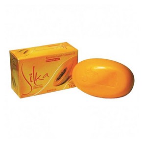 Silka Papaya Soap 실카 파파야 비누 [오렌지]