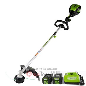 그린웍스 충전예초기 G-MAX Po 80V 2.5Ah 예초기세트 투팩, 1개