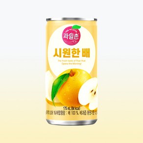 과일촌 시원한 배 175ml X 30캔/해태 과즙 음료수, 30개