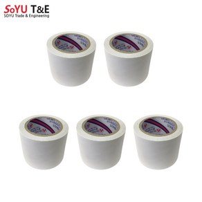 소유 전기 PVC 고무 배선 절연 테이프 광폭 50mm x 10M 4색상, 백색, 5개