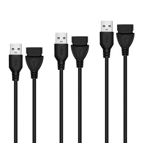 [1+1] USB 케이블 연장, 1m, 2개