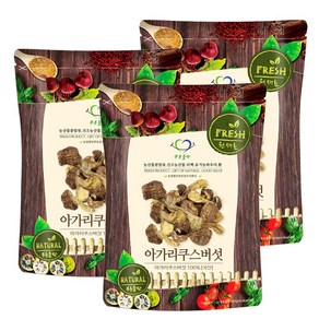 푸른들판 국산 건조 아가리쿠스 버섯, 100g, 3개