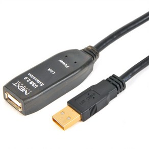 [이지넷유비쿼터스] 이지넷 USB 2.0 연장 쉴드 리피터 케이블 [AM-AF] 5M [NEXT-USB05 PLUS], 1개