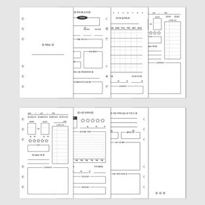 [예스24배송][A6] 온 더 그라운드 6공 야구 다이어리 리필용 속지 (192p)