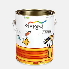 삼화페인트 발수성 외부용 수성페인트 아이생각 리코텍스, 1개, 4L, 백색 무광