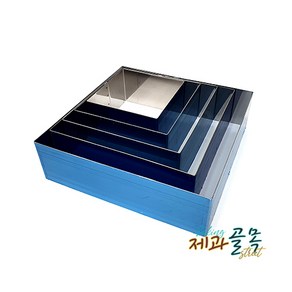 제과골목 무스사각 무스링 높이5cm 미니(120x120mm) 떡케이크틀1개, 1개