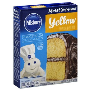 Pillsbuy Classic Yellow Cake Mix 15.25 oz Pillsbuy 클래식 옐로우 케이크 믹스 15.25온스, 1개, 432g