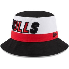 [해외] 880178 뉴에라 모자 NBA 시카고 불스 Back Half 버켓 Hat White/Black