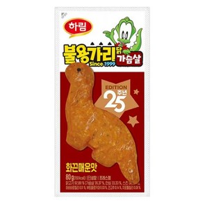 하림 용가리 닭가슴살 화끈매운맛, 10개, 80g