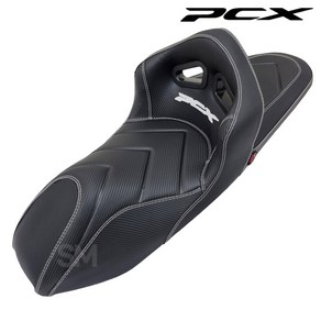 혼다 PCX 등받이 시트 커스텀 시트 버킷 안장 18년이상, 1개, 화이트