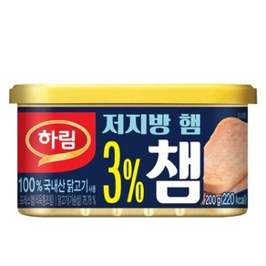 하림 3% 챔 닭가슴살 햄 통조림, 200g, 1개