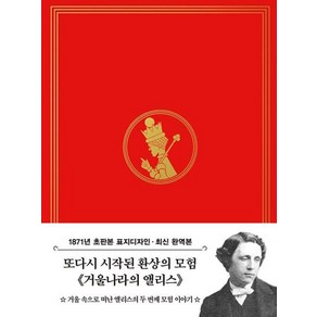 거울나라의 앨리스 미니북 : 1871년 오리지널 초판본 표지디자인, 더스토리