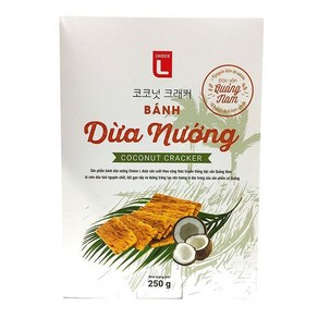 Choice 베트남 코코넛 크래커 과자, 250g, 4개