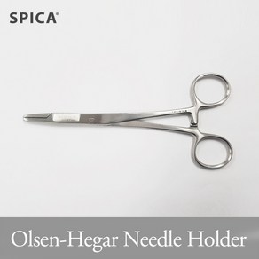 스피카 의료용 올슨 니들홀더 Needle holde 겸자가위, 1개, S8-14 (12.1cm)