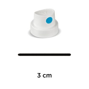 모로토우 캔스프레이 캡 노즐 Soft 파랑 흰색 3cm 분사 9009 뚜껑 UFA, 1개