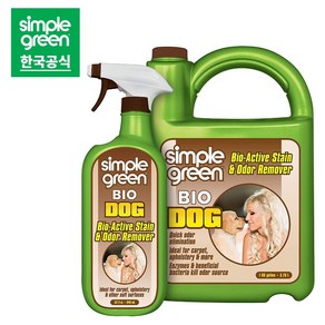 심플그린 바이오 도그얼룩 및 냄새 제거제 946ml+3.78L x1개, 2개, 946ml