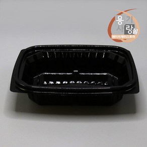 IP-002 반찬용기 샐러드 포장 블랙 단품 100개