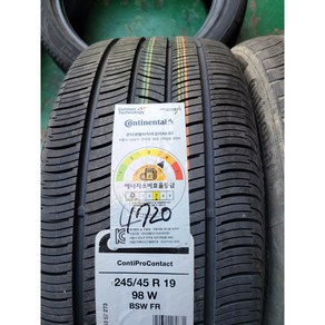 ContiPoContact 245/45R19 98W EQ900타이어 전륜 2454519, 1개