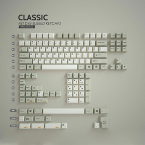 XMI pbt CLASSIC 염료승화 키캡 기계식 키보드 베이지 체리프로파일 커스텀키보드, XMI Cadet