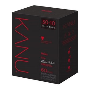 카누 마일드 로스트 아메리카노 원두커피믹스, 1.6g, 60개입, 1개