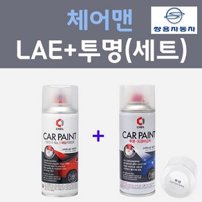 쌍용 체어맨 LAE 클래식블랙 컬러스프레이 + 제투명마감용스프레이 자동차 카 페인트 200ml, 1개