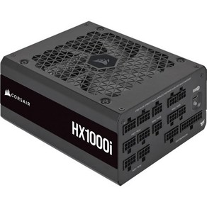 Cosai HX1000i 완전 모듈식 초저소음 ATX 전원 공급 장치 3.0 PCIe 5.0 준수 유체 동적 베어링 팬 CORSAIR iCUE 소프트웨어 호환 80 이상 플, 1000 Watts, 1개