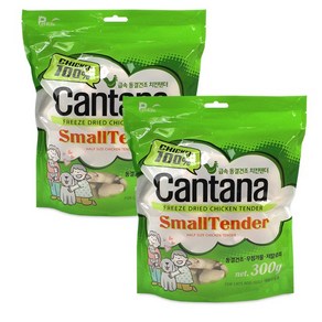 펫라이프 칸타나 동결건조 치킨텐더300g x2개, 2개, 300g